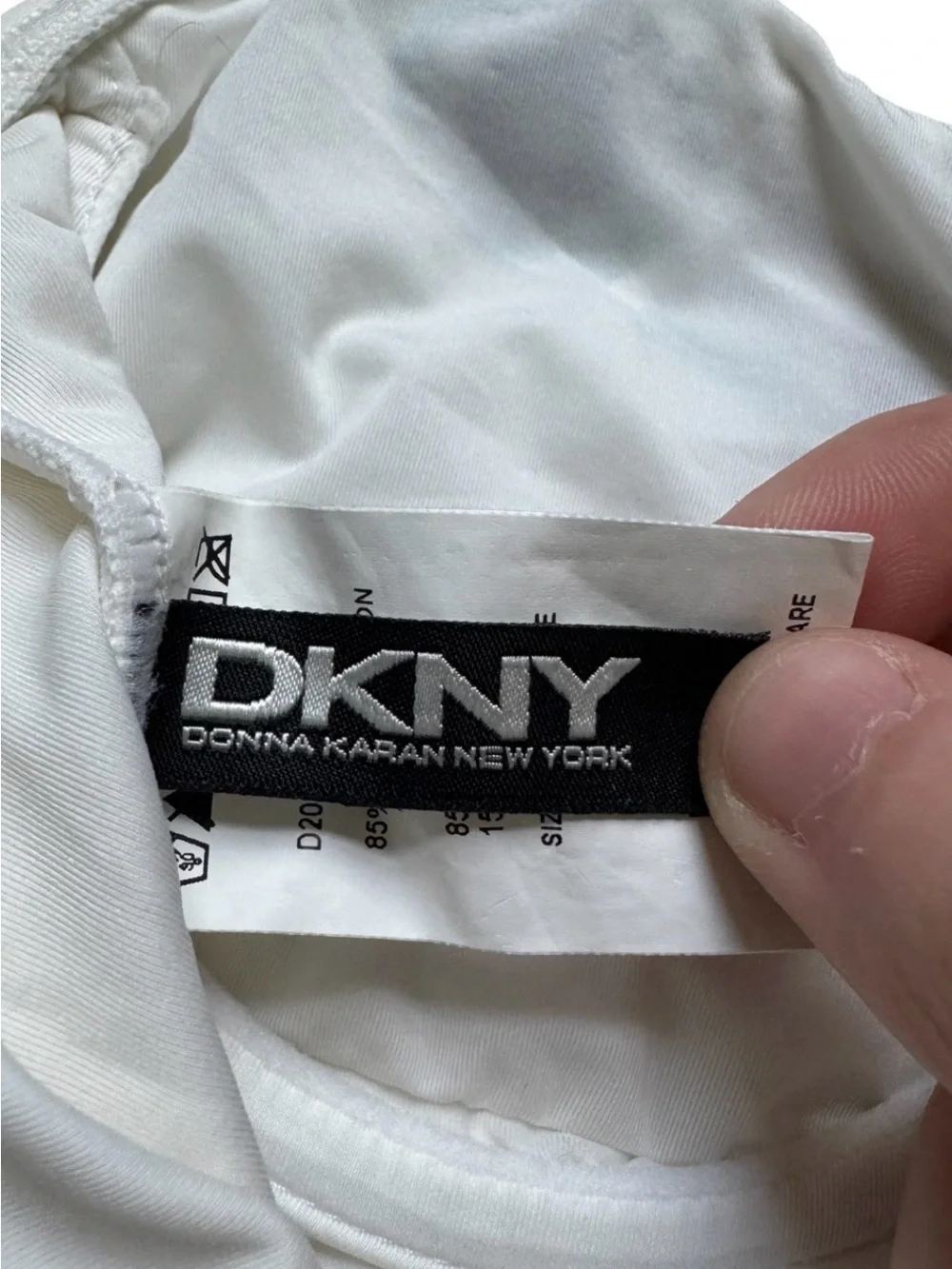 DKNY White One-Piece Bathing Suit - Picture 5 of 7